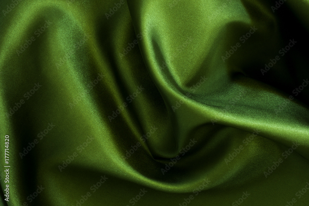 Obraz premium Green Satin Background 