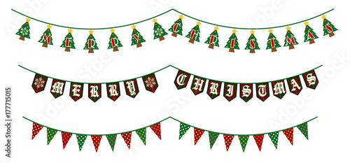 Wallpaper Mural ガーランド　クリスマス Torontodigital.ca