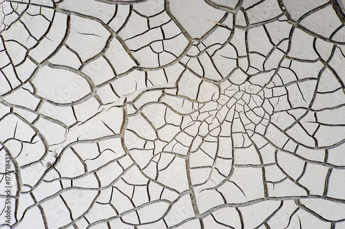 Dry soid after flood. Crack surface of dry soil. Abstract crack surface of mud.
