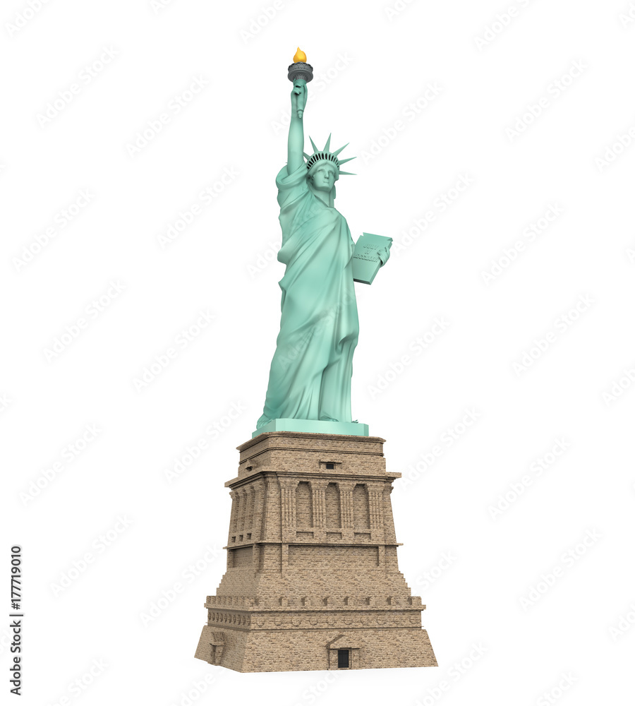 Fototapeta premium Statue of Liberty Isolated