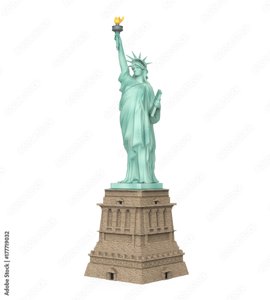 Fototapeta premium Statue of Liberty Isolated