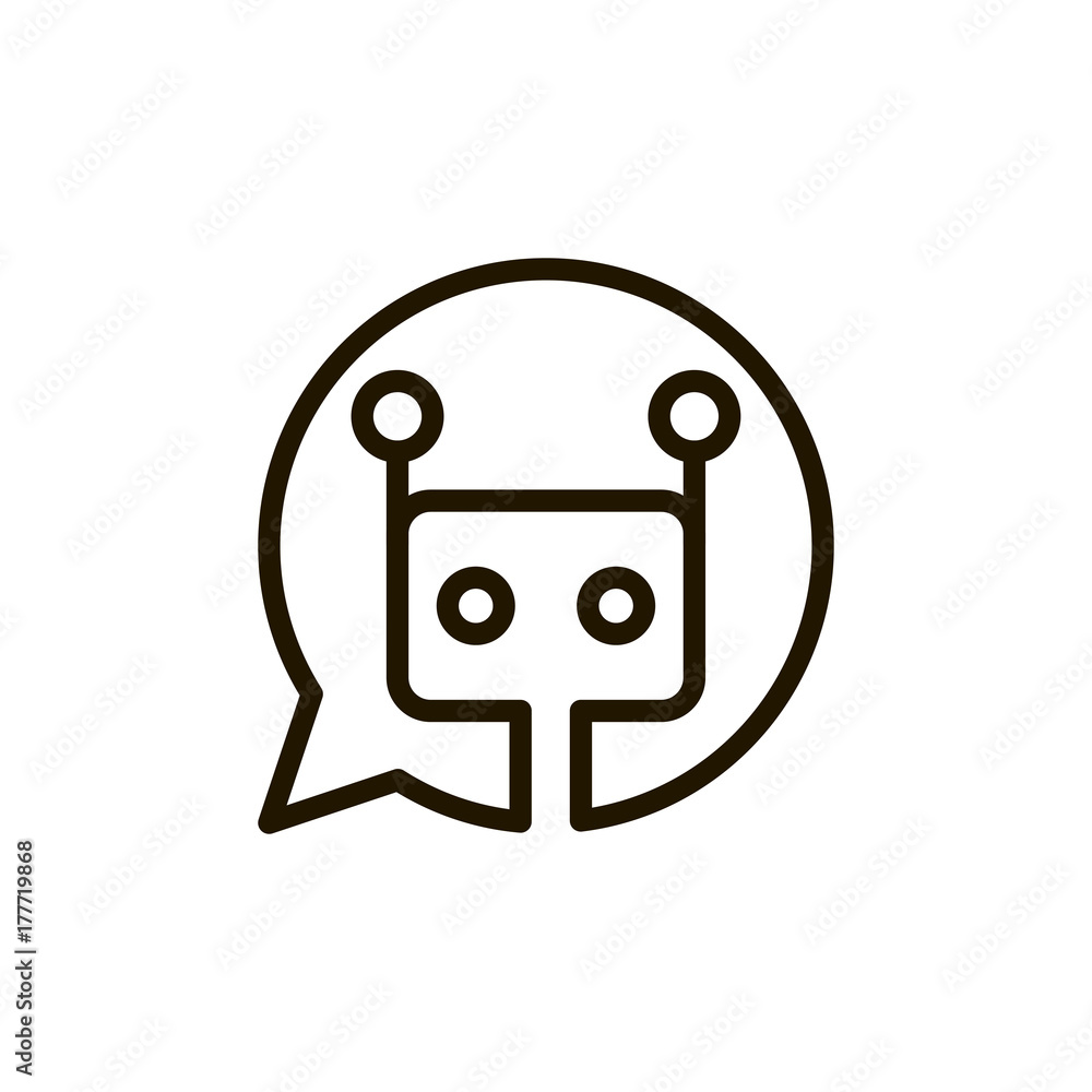 Flat line icon Flat line icon