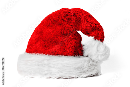 Rote kuschelige Weihnachtsmütze