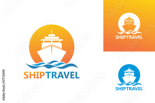 Ship Travel Logo Template Design