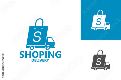 Shoping Delivery Logo Template Design