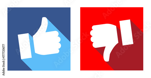 Thumbs up and thumbs down