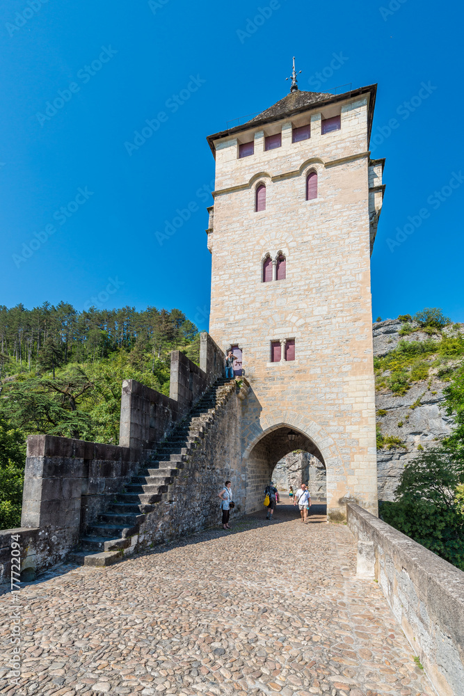 Pont Valentre in Cahors, France.