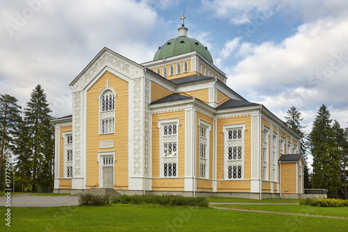 Biggest wooden church in the world. Kerimaki temple. Finland photo