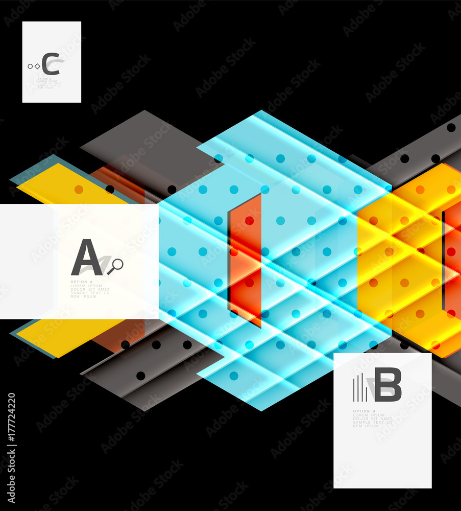 Color triangles background design Color triangles background design
