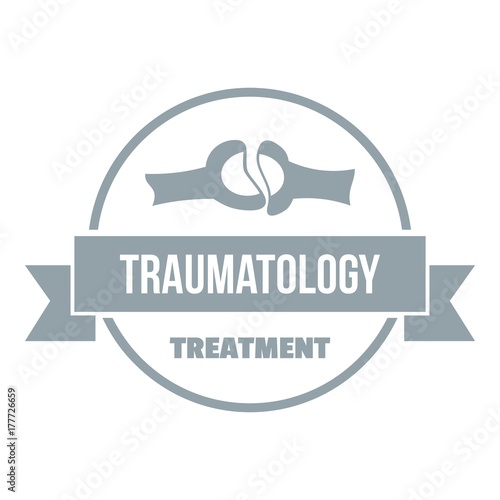 Treatment logo, simple gray style photo