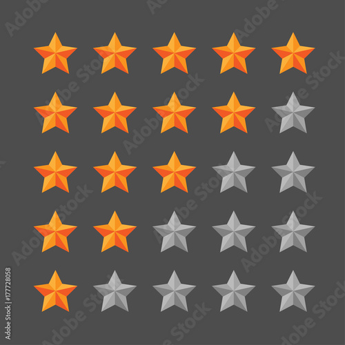 star rating template, graphic element