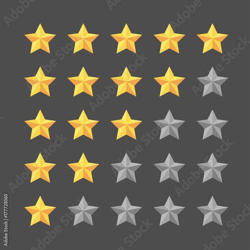 star rating template, graphic element