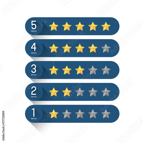 star rating template, graphic element