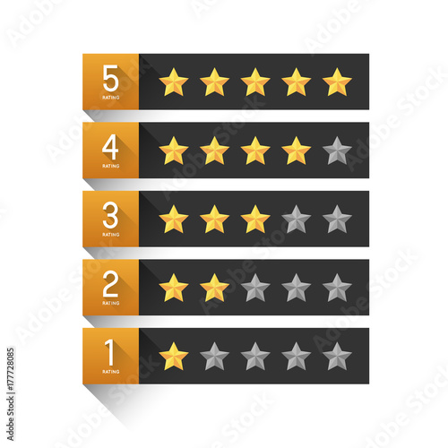 star rating template, graphic element