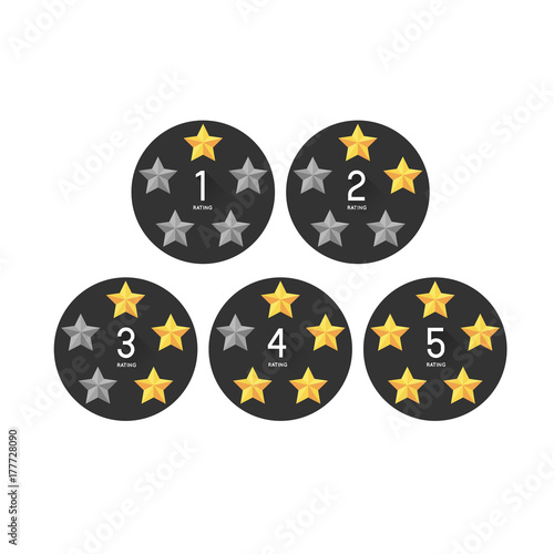 star rating template, graphic element