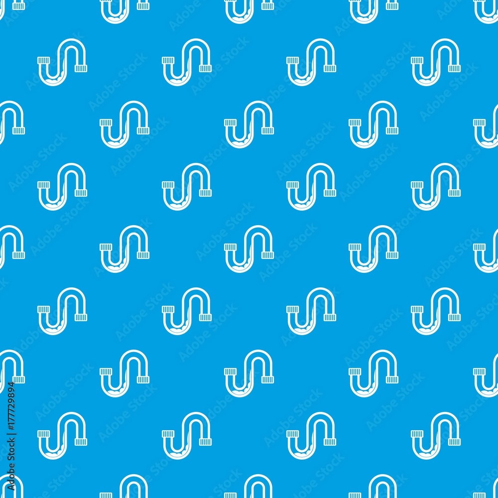 Clog in the pipe pattern seamless blue Clog in the pipe pattern seamless blue