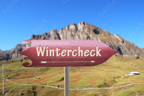 Schild 250 - Wintercheck