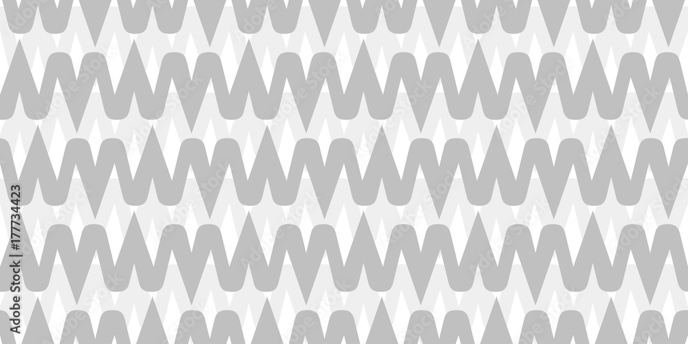 Seamless pattern wavy shapes. なみなみパターン