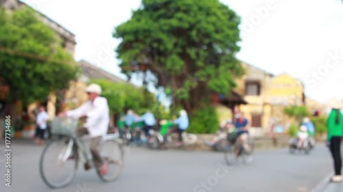 Wallpaper Mural Tourist siting Tricycle, Cyclo Taxi or Cycle hire on streets of Hoi An, Hoi An is culture,heritage UNESCO World Heritage Site in Central Vietnam. Torontodigital.ca
