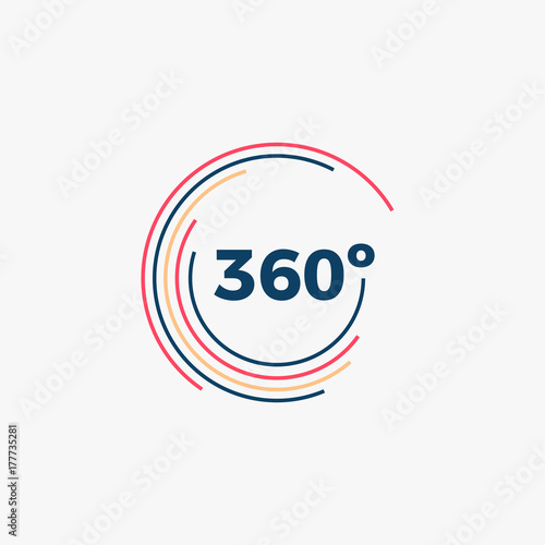 360 Degrees Angle Icon