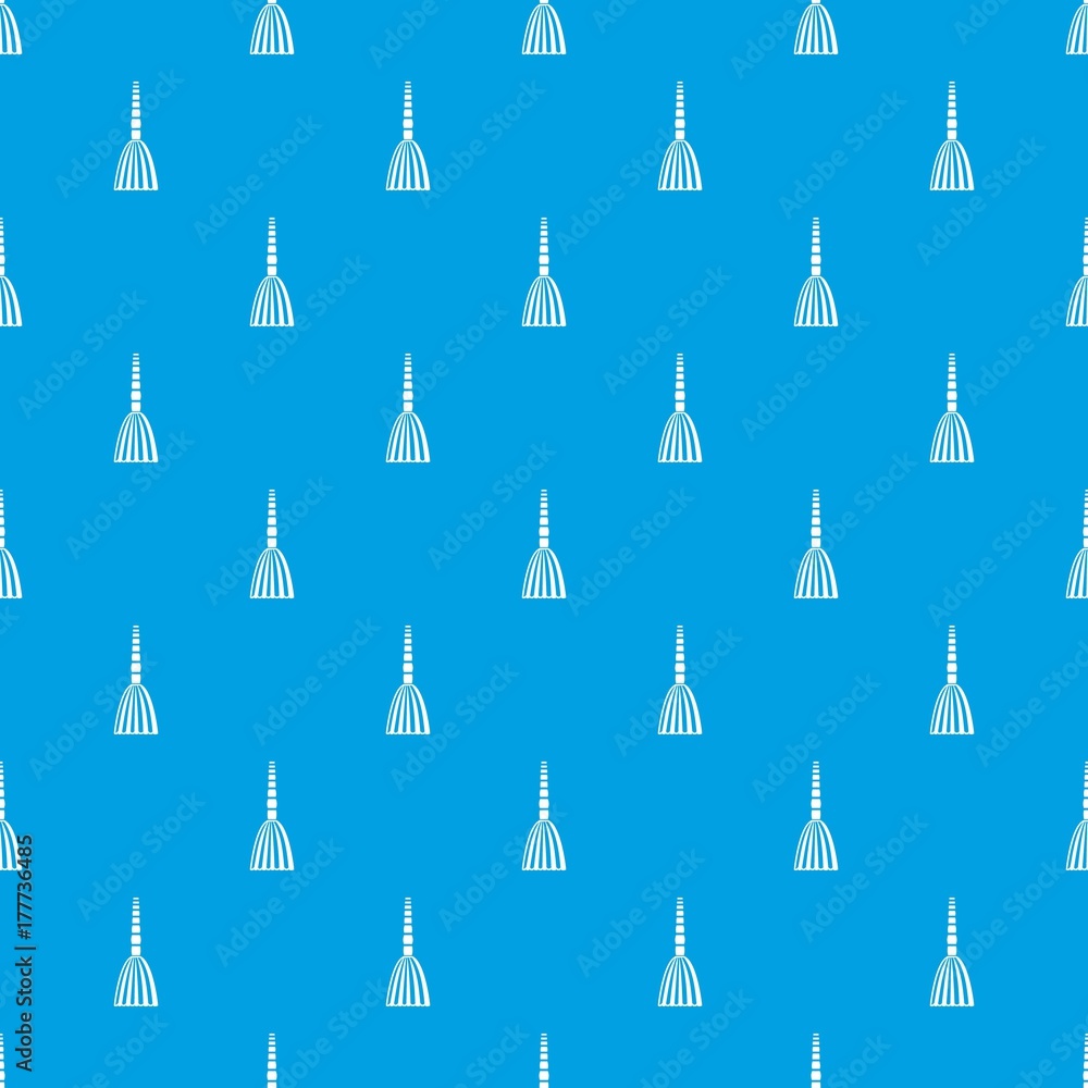 Broom floor pattern seamless blue Broom floor pattern seamless blue