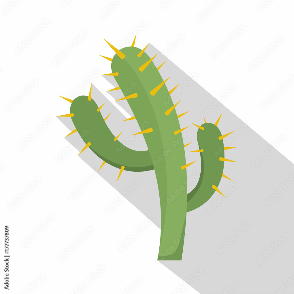 Obraz premium Cactus icon, flat style