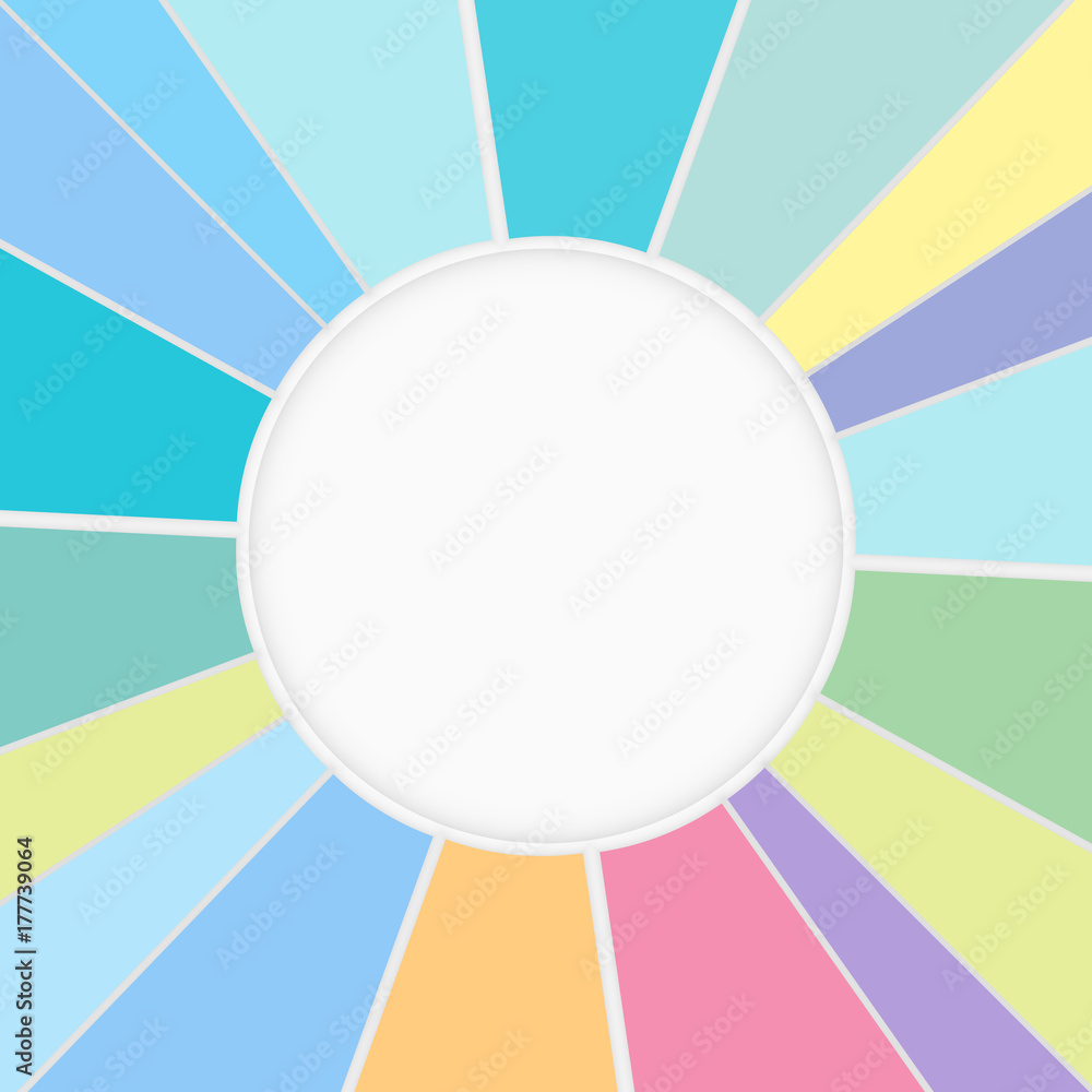 Abstract Colorful circle background. Clean center Abstract Colorful circle background. Clean center