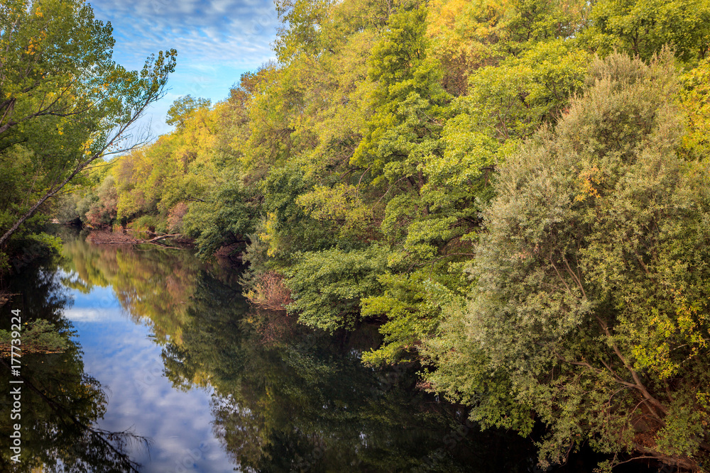 The river with a quiet current