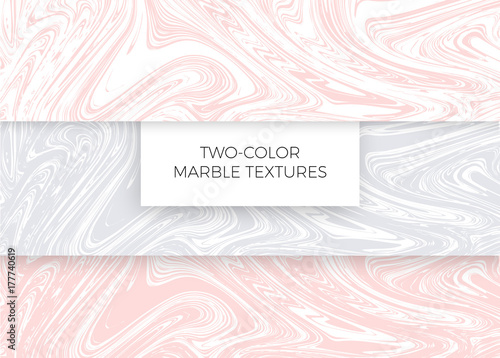 Set of light pink and gray ...