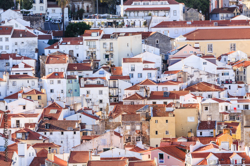 Crowded Homes on Lisbon Hillside