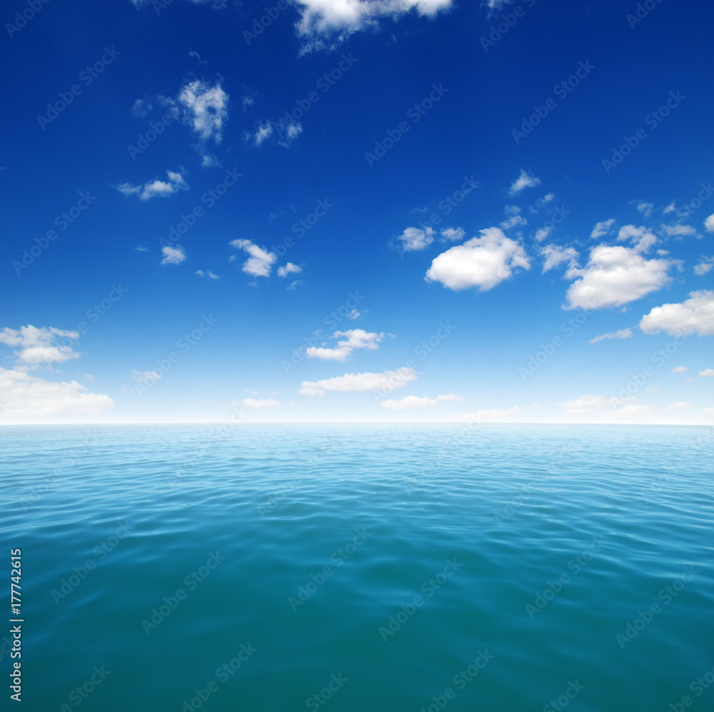 Obraz premium Blue sea water surface