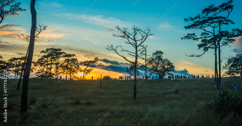 Fototapeta premium Thai women and man are traveling