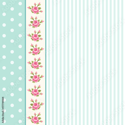 Cute shabby chic floral background for your decoration