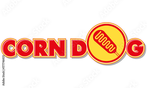 Corn dog vector