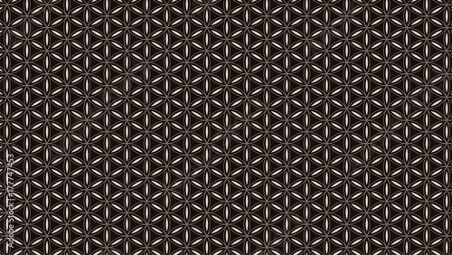 buddhism chakra illustration: Flower of Life repeating Pattern Dots