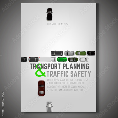City traffic poster