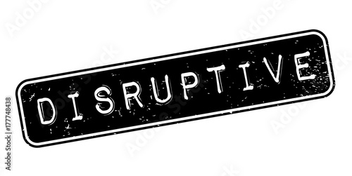 Disruptive rubber stamp. Grunge design with dust scratches. Effects can be easily removed for a clean, crisp look. Color is easily changed.