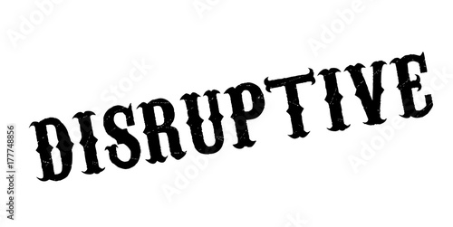 Disruptive rubber stamp. Grunge design with dust scratches. Effects can be easily removed for a clean, crisp look. Color is easily changed.