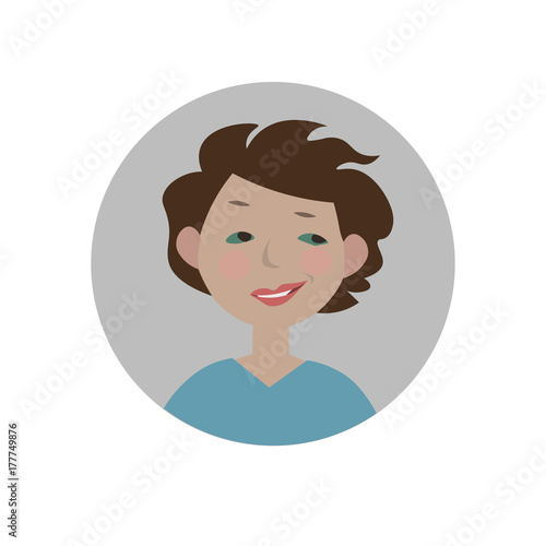 Smirking emoji. Sarcastic emoticon. Ironic smiley. Sneering expression. Isolated vector illustration.