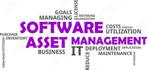 word cloud - software asset management