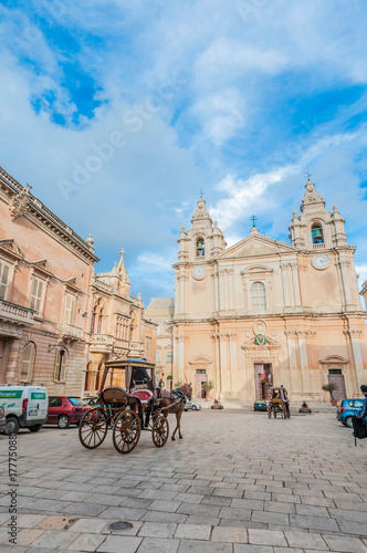 Saint Paul's Cathedral in Mdina, Malta
