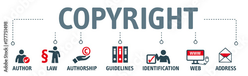 Banner copyright concept