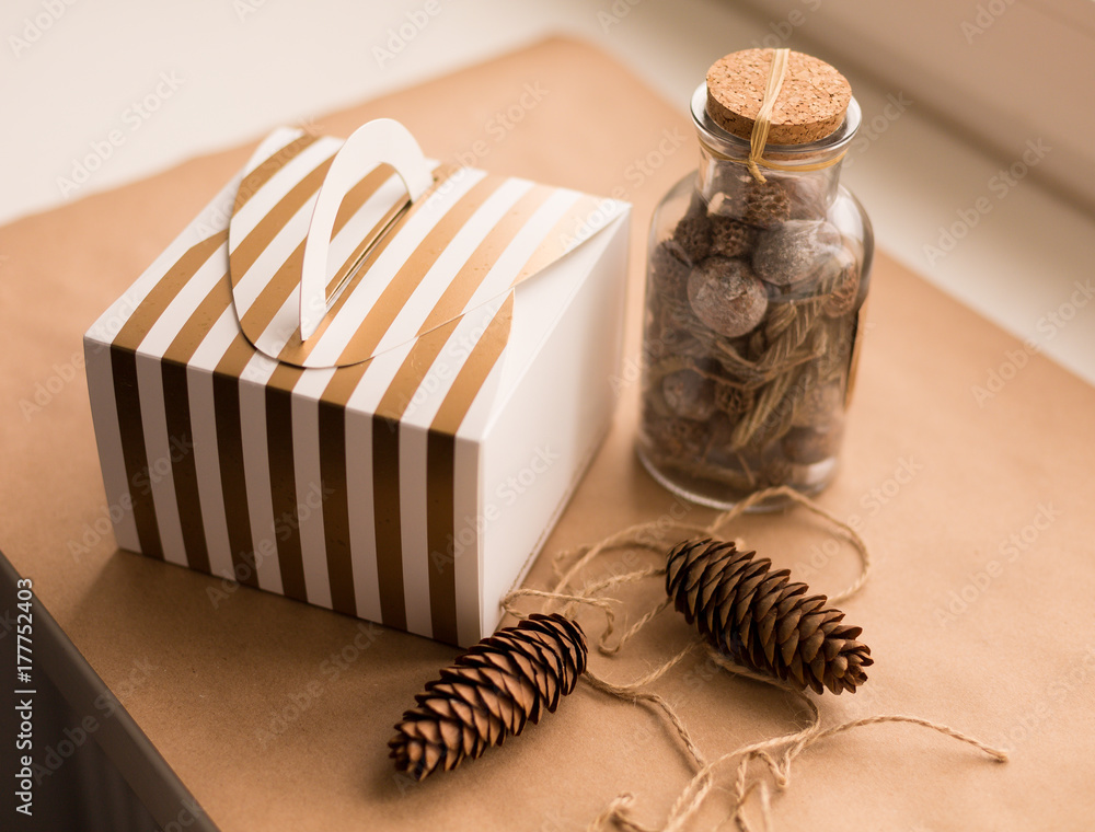 Naklejka premium Christmas gift box