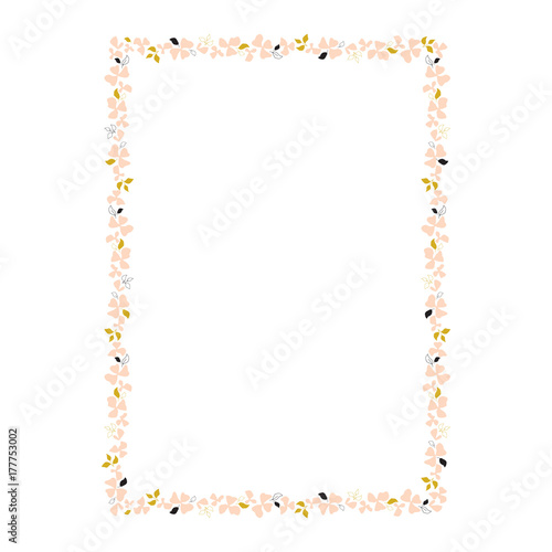 Vector floral frame