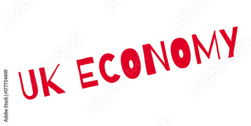 UK Economy rubber stamp. Grunge design with dust scratches. Effects can be easily removed for a clean, crisp look. Color is easily changed.