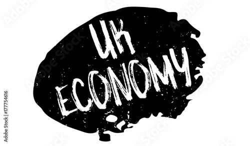 UK Economy rubber stamp. Grunge design with dust scratches. Effects can be easily removed for a clean, crisp look. Color is easily changed.