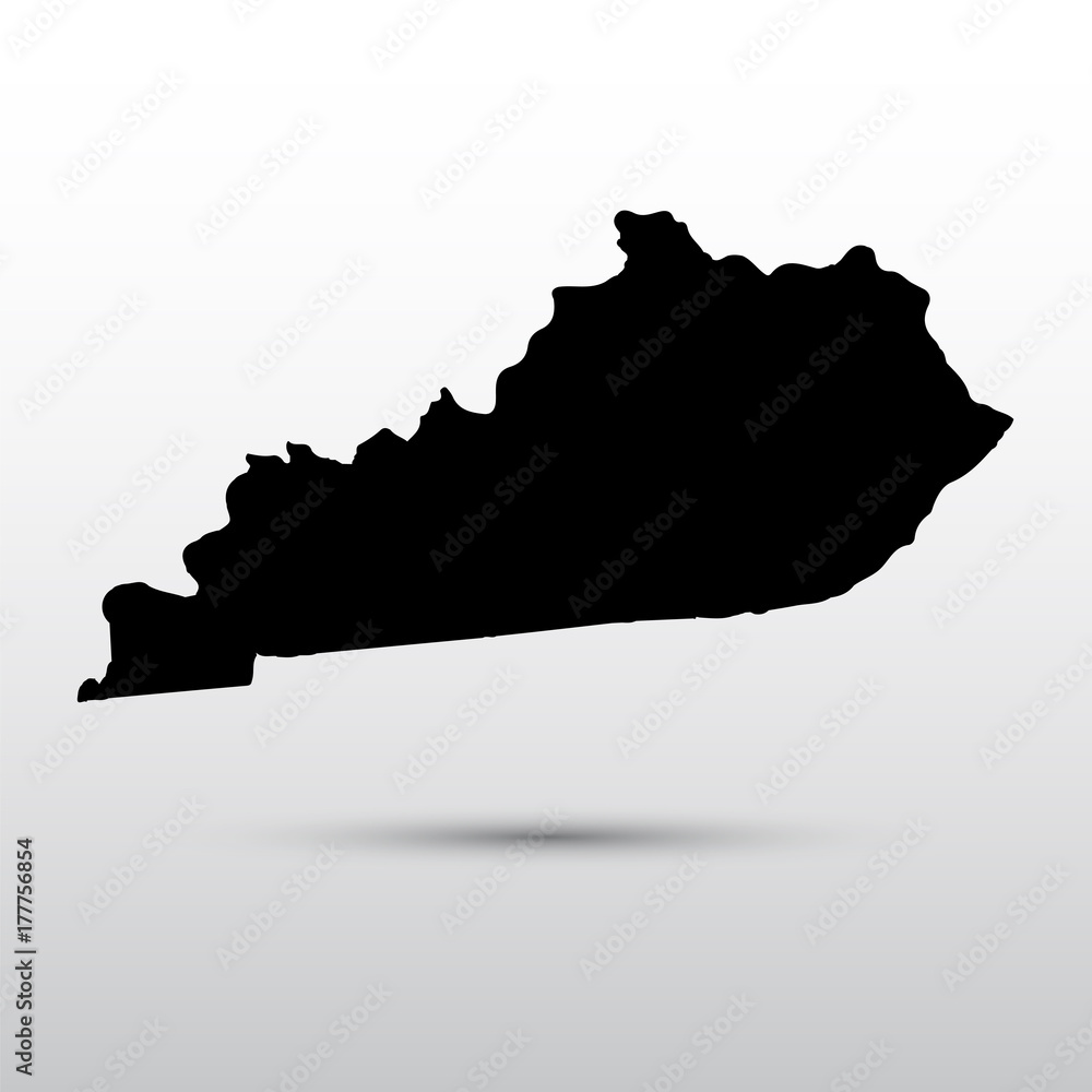 Map of the U.S. state of Kentucky Map of the U.S. state of Kentucky