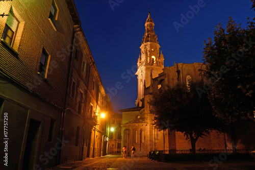 night at the Cathedral of Santo Domingo de la Calzada, La Rioja, Spain