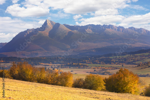 The Krivan peak in autumn