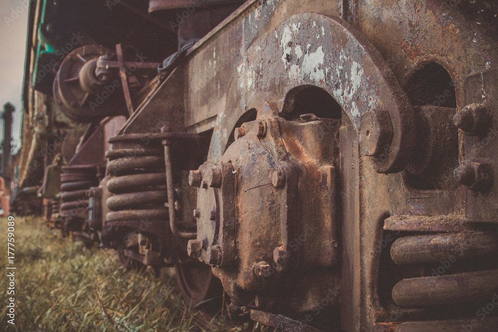 Rusted, broken and abandoned trains